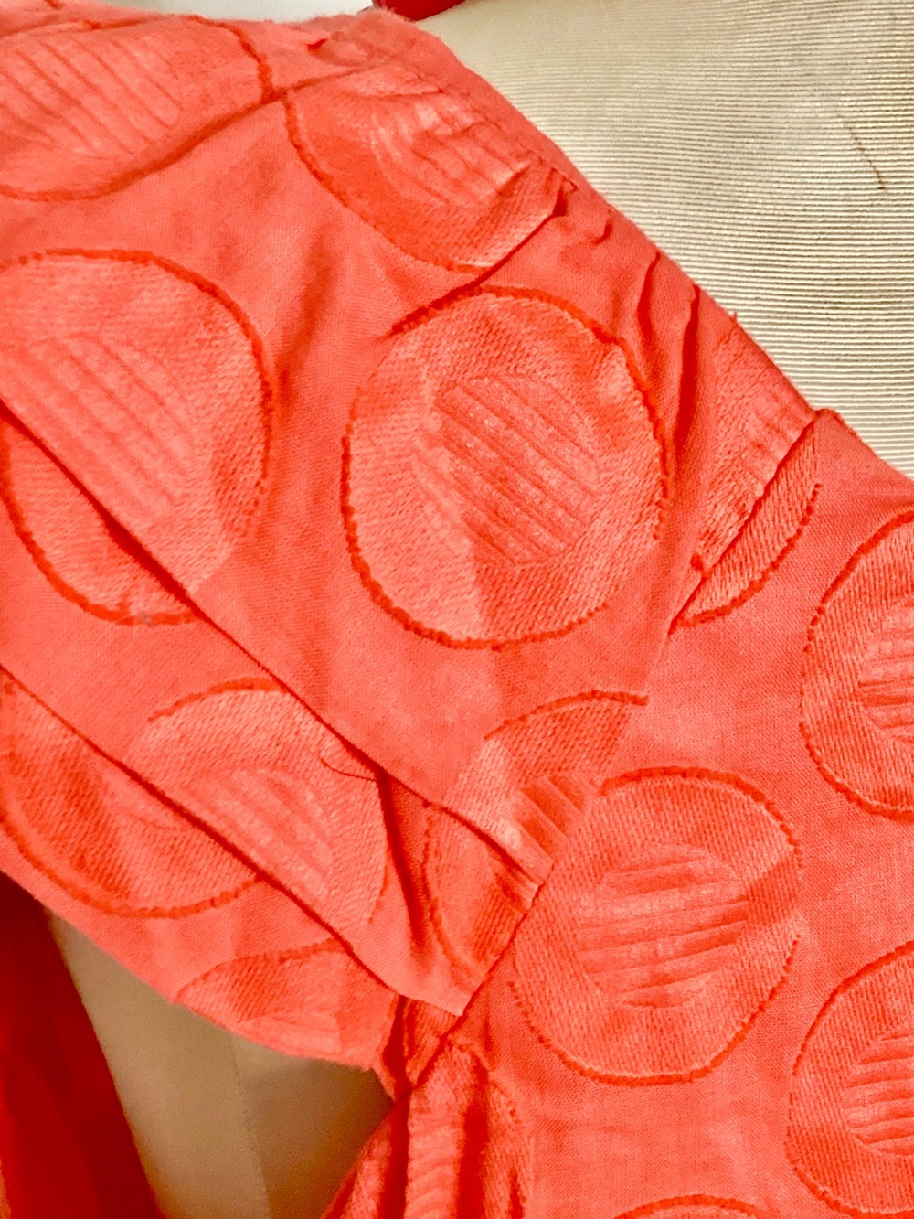 Rabbit Rabbit Rabbit Deep Coral Midi Dress - Picture 8 of 10